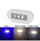 LED OBLONG COURTESY LIGHT - BLACK or Whte CASING  - PC Material - 12 Volts - Available in Warm White or White or Blue - WK-LCL2X - AZLED